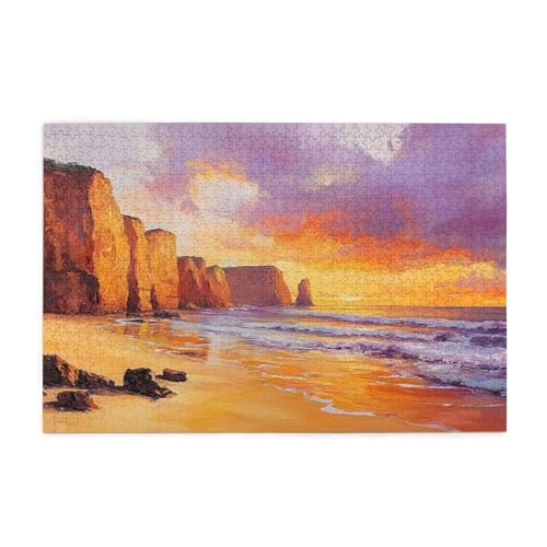 Puzzle Strand Puzzle 1000 Teile, Holzpuzzle Erwachsene Landschaft 75x50cm Jigsaw Groß, Geschicklichkeitsspiel für die Ganze Familie Erholung und Entspannung, DIY Jigsaw Geschenke für Home Decor p-520 Puzzle Strand Puzzle 1000 Teile, Holzpuzzle Erwachsene Landschaft 75x50cm Jigsaw Groß, Geschicklichkeitsspiel für die Ganze Familie Erholung und Entspannung, DIY Jigsaw Geschenke für Home Decor p-520 von Yuammgxi