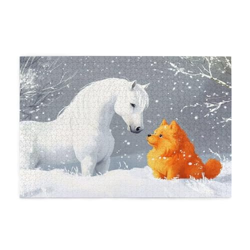 Puzzle Tier Puzzle 1000 Teile, Holzpuzzle Erwachsene Hund 75x50cm Jigsaw Groß, Geschicklichkeitsspiel für die Ganze Familie Erholung und Entspannung, DIY Jigsaw Geschenke für Home Decor p-1332 Puzzle Tier Puzzle 1000 Teile, Holzpuzzle Erwachsene Hund 75x50cm Jigsaw Groß, Geschicklichkeitsspiel für die Ganze Familie Erholung und Entspannung, DIY Jigsaw Geschenke für Home Decor p-1332 von Yuammgxi