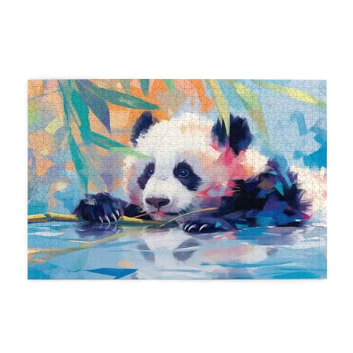 Puzzle Tier Puzzle 1000 Teile, Holzpuzzle Erwachsene Panda 75x50cm Jigsaw Groß, Geschicklichkeitsspiel für die Ganze Familie Erholung und Entspannung, DIY Jigsaw Geschenke für Home Decor p-731 Puzzle Tier Puzzle 1000 Teile, Holzpuzzle Erwachsene Panda 75x50cm Jigsaw Groß, Geschicklichkeitsspiel für die Ganze Familie Erholung und Entspannung, DIY Jigsaw Geschenke für Home Decor p-731 von Yuammgxi