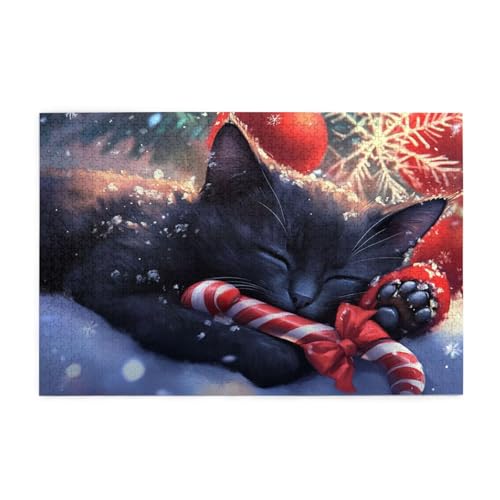Puzzle Weihnachten Puzzle 1000 Teile, Holzpuzzle Erwachsene Katze 75x50cm Jigsaw Groß, Geschicklichkeitsspiel für die Ganze Familie Erholung und Entspannung, DIY Jigsaw Geschenke für Home Decor p-510 Puzzle Weihnachten Puzzle 1000 Teile, Holzpuzzle Erwachsene Katze 75x50cm Jigsaw Groß, Geschicklichkeitsspiel für die Ganze Familie Erholung und Entspannung, DIY Jigsaw Geschenke für Home Decor p-510 von Yuammgxi