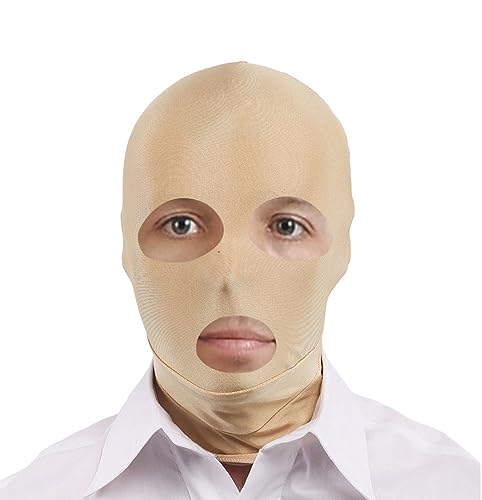 YuanDiann Erwachsene Zentai Maske Cosplay Lycraspandex Stretch Sturmhaube Balaclava Halloween Anime Bühnen Performance Kostüm Hellbraun offene Augen und Mund YuanDiann Erwachsene Zentai Maske Cosplay Lycraspandex Stretch Sturmhaube Balaclava Halloween Anime Bühnen Performance Kostüm Hellbraun offene Augen und Mund von YuanDiann