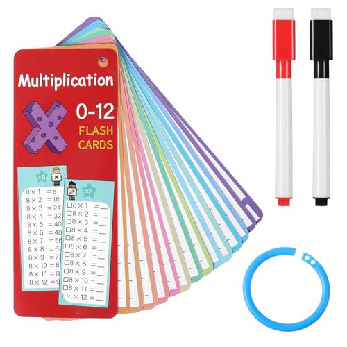 Yuanchu 14 Stück Multiplikationsspiel 0–12, Mathe-Lernkarten mit Einmaleins Multiplikationstabelle Lernkarten für die 1. bis 3. Klasse Multiplikationsspiel Mathe-Lernhilfen Yuanchu 14 Stück Multiplikationsspiel 0–12, Mathe-Lernkarten mit Einmaleins Multiplikationstabelle Lernkarten für die 1. bis 3. Klasse Multiplikationsspiel Mathe-Lernhilfen von Yuanchu