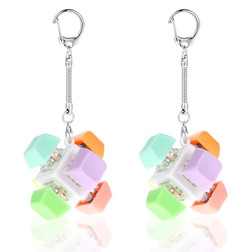 Yuanchu 2 Stück Fidget Tastatur Schlüsselanhänger,Tastatur Fidget Clicker Spielzeug in 6 Farben mechanischer Schalter Stressabbau Schlüsselanhänger Lustig Button Fidget Spielzeug für Männer Frauen Yuanchu 2 Stück Fidget Tastatur Schlüsselanhänger,Tastatur Fidget Clicker Spielzeug in 6 Farben mechanischer Schalter Stressabbau Schlüsselanhänger Lustig Button Fidget Spielzeug für Männer Frauen von Yuanchu