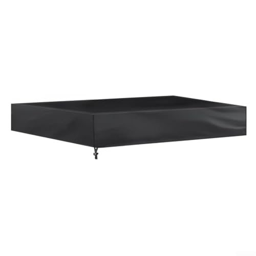 Sandkastenabdeckung, wasserdicht, quadratisch, 210D-Oxford-Stoff, staubdicht, Schutzhülle für Kinder, Outdoor, Spiel, Sandaufbewahrung (schwarz, 120 x 120 cm) von Yuanpgky