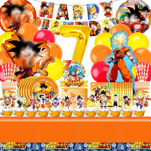100 Stück Dekoration Geburtstag Drache 7 Jahre, Ballon Dragon 7, Set Geburtstag, Dekoration, Party, Geschirr Set, Dekoration für Geburtstagsfeiern, Kinderpartys 100 Stück Dekoration Geburtstag Drache 7 Jahre, Ballon Dragon 7, Set Geburtstag, Dekoration, Party, Geschirr Set, Dekoration für Geburtstagsfeiern, Kinderpartys von Yuarlky
