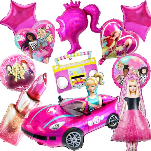 11 Pcs Barb Luftballon Geburtstag, Barb Aluminium Folien Ballons, Barb Geburtstag Deko, Barb Party Ballons Set, Helium Balloons, Barb Rosa Luftballons, Party Supplies Mädchen 11 Pcs Barb Luftballon Geburtstag, Barb Aluminium Folien Ballons, Barb Geburtstag Deko, Barb Party Ballons Set, Helium Balloons, Barb Rosa Luftballons, Party Supplies Mädchen von Yuarlky