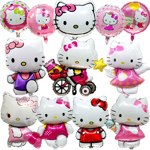 12 Stück Kitty Ballons Geburtstag, Kitty Aluminium Folien Ballons, Kitty Geburtstagsdeko, Kitty Luftballon Set, Foil Balloon, Kitty Thema Party Supplies, Helium Ballon, Kitty Geburtstag Deko Mädchen 12 Stück Kitty Ballons Geburtstag, Kitty Aluminium Folien Ballons, Kitty Geburtstagsdeko, Kitty Luftballon Set, Foil Balloon, Kitty Thema Party Supplies, Helium Ballon, Kitty Geburtstag Deko Mädchen von Yuarlky