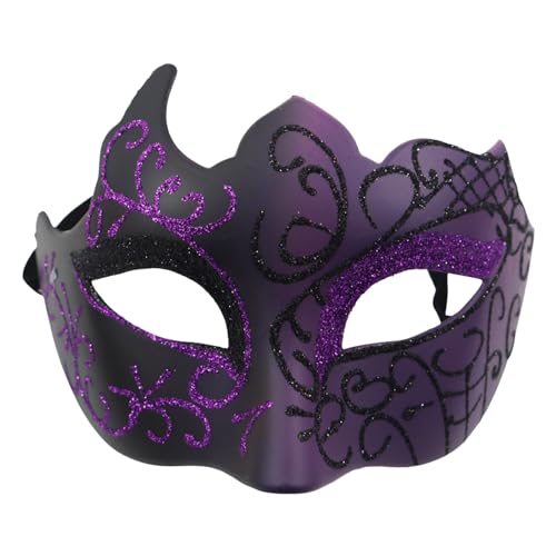 Yudiega Maskerade Maske für Männer Frauen, Venezianische Frauen Maskerade Masken Set Venezianische Party Maske Kunststoff Halloween Kostüm Karneval Maske Fancy Maske Bar Party Geeignet für Halloween, von Yudiega