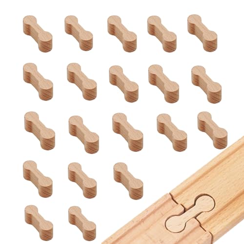 20 Stück Holzeisenbahn Zubehör,Zubehör Holzeisenbahn,Wooden Brio Schienen,Brio Zubehör,Holzeisenbahn Schienen,für Kinder Lego Spielzeug Schienenverbinder,Zug Connector,Wiederverwendbare (20 Holzfarbe) 20 Stück Holzeisenbahn Zubehör,Zubehör Holzeisenbahn,Wooden Brio Schienen,Brio Zubehör,Holzeisenbahn Schienen,für Kinder Lego Spielzeug Schienenverbinder,Zug Connector,Wiederverwendbare (20 Holzfarbe) von YueJieSelected