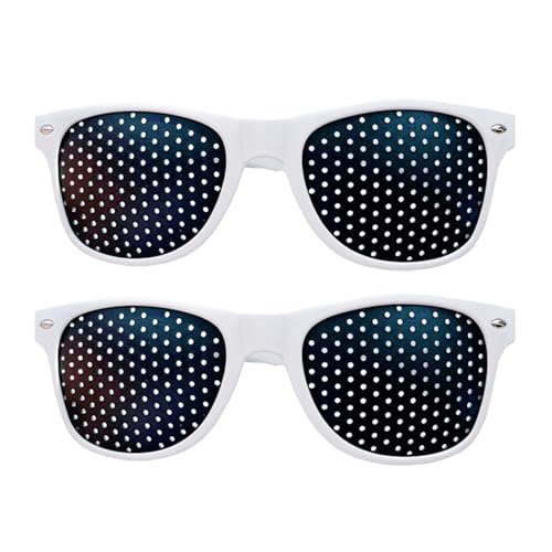 2-Stück Rasterbrille,Rasterbrille Augentraining,Lochbrille für Augentraining Original,Entspannung Komfortable Pinhole Glasses Gitterbrille,Loch-Brille Motion Korrekturbrille,Sportschützen Augentrainer 2-Stück Rasterbrille,Rasterbrille Augentraining,Lochbrille für Augentraining Original,Entspannung Komfortable Pinhole Glasses Gitterbrille,Loch-Brille Motion Korrekturbrille,Sportschützen Augentrainer von YueJieSelected