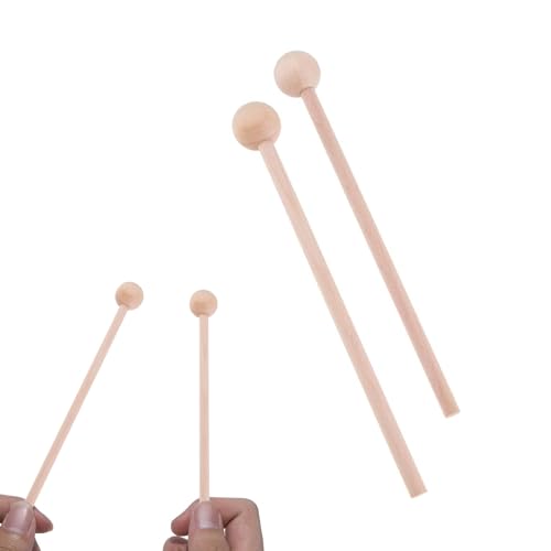 2-Stück Xylophon Schlägel für Kinder,Percussion Klangstab Holz,Xylophon 1 Jahr Kinderspielzeug,Drumset Kindertrommel Sticks,Percussion-Schlägel Sind Sowohl für Kinder als Auch für Erwachsene Geeignet von YueJieSelected