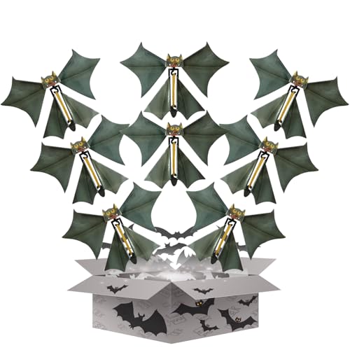 8-Stück Fliegende Fledermäuse,Magische Fledermaus Deko,Lustige Halloween Fledermaus für Outdoor/Indoor/Party/Bin/Buch/Spukhaus,Bat Spiel Geschenkem,Horror Decor,Fledermauskästen Basteln Spielzeug 8-Stück Fliegende Fledermäuse,Magische Fledermaus Deko,Lustige Halloween Fledermaus für Outdoor/Indoor/Party/Bin/Buch/Spukhaus,Bat Spiel Geschenkem,Horror Decor,Fledermauskästen Basteln Spielzeug von YueJieSelected