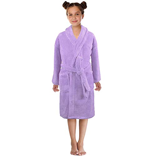 1 Halloween Kostüm Mädchen (Purple, 9-12 Years) von YueYue
