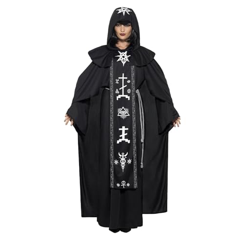 YueYue Frauen Kleid Halloween Kostüm Paare Party Farbe Robe Cosplay Schwarz frauen Kleid Kostüme (M) von YueYue