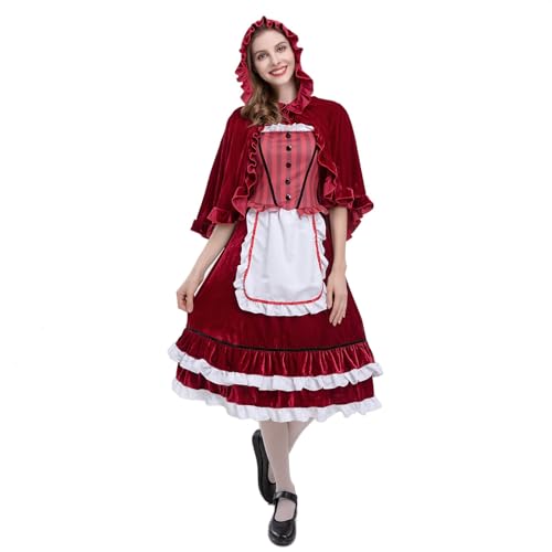 YueYue Halloween COS Rollenspiel Bühnenkostüm Anime Cosplay Kostüme Für Frauen Gemacht (Red, S) von YueYue