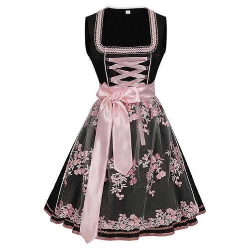 YueYue Oktoberfest Kostüme Damen Dirndl Damen Traditionelle Oktoberfest Kleid Karneval Sora-Cosplay-Kostüm (M) von YueYue