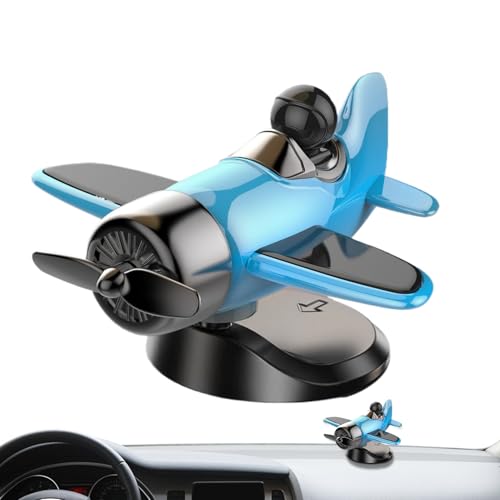Yuecjian Auto Armaturenbrett Solar Flugzeug Dekor, Flugzeug Modellautos Armaturenbrett Dekorationen, Automotive Innenausstattung für Fahrzeuge Geburtstag Erwachsene Weihnachten Tisch Frauen Männer von Yuecjian