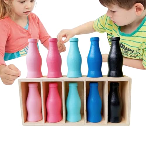 Yuecjian Brettspiel Für Kinder - Flaschen-Farbenspiel Zuordnungsspiel | Reisespiel Lernspielzeug Kinder Ab 3 Jahre Mädchen Familie von Yuecjian