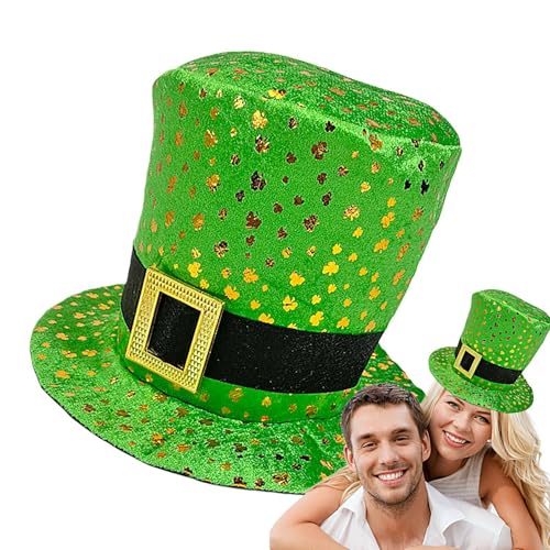Yuecjian Grüne St. Patrick's Day Hüte – Kobold-Zylinderhut Kleeblatt, Kobold-Hut, St. Patrick's Day Zubehör, Hut, Foto-Requisiten, Partyzubehör von Yuecjian