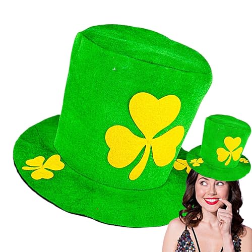 Yuecjian Grüne St. Patrick's Day Hüte – Kobold-Zylinderhut mit Kleeblatt, Kobold-Hut, St. Patrick's Day Zubehör, Hut, Foto-Requisiten, Partyzubehör Yuecjian Grüne St. Patrick's Day Hüte – Kobold-Zylinderhut mit Kleeblatt, Kobold-Hut, St. Patrick's Day Zubehör, Hut, Foto-Requisiten, Partyzubehör von Yuecjian
