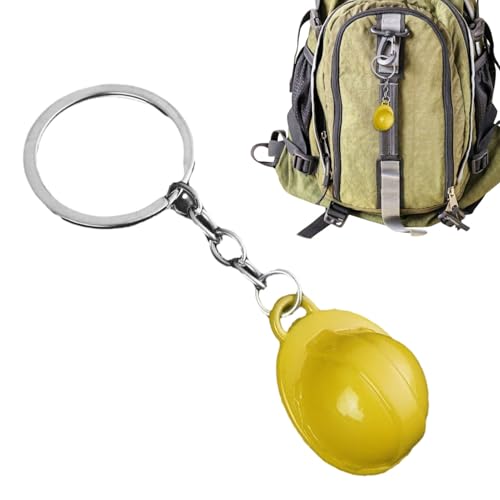 Yuecjian Hardhelmschlüsselkette - Bauparty Gefälligkeiten | Mini Taschenlampe Schlüsselbund, kleine Sicherheitsbaus Helme für Kindergebäude -Geburtstagsfeier für Kinder von Yuecjian