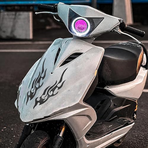 Yuecjian Motorrad Aufkleber | Flamen Motive | wasserdichte Abzeichen 2er Set Für Roller Stoßstange Briefkasten Motorschlitten Skateboard LKW von Yuecjian