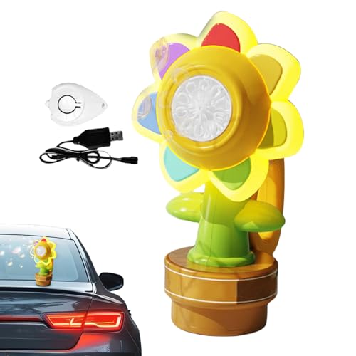 Yuecjian Seifenblasenmaschine für Kinder | Sonnenblumenblasen-Maschine – wiederaufladbar, tanzende Dekoration, Fernbedienung für Klassenzimmer, Zuhause, Wohnheim, Teenager, Männer und Frauen von Yuecjian