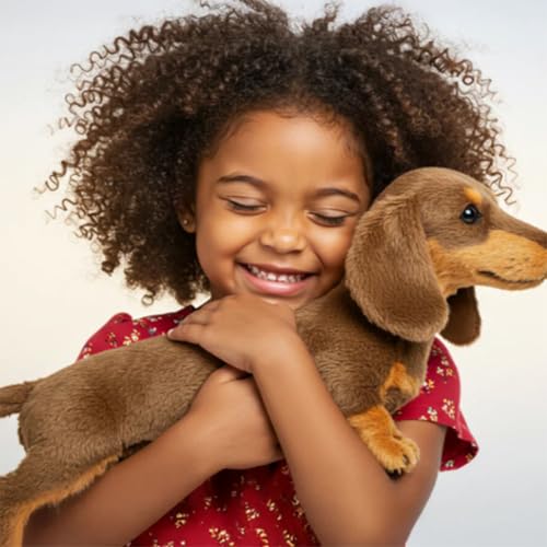 Yuecjian Spielzeug Hund - Kuscheltier Welpe - Kuschelpuppe Zum Umarmen Für Kleinkinder Mädchen Geschenk Geburtstag Weihnachten Valentinstag von Yuecjian