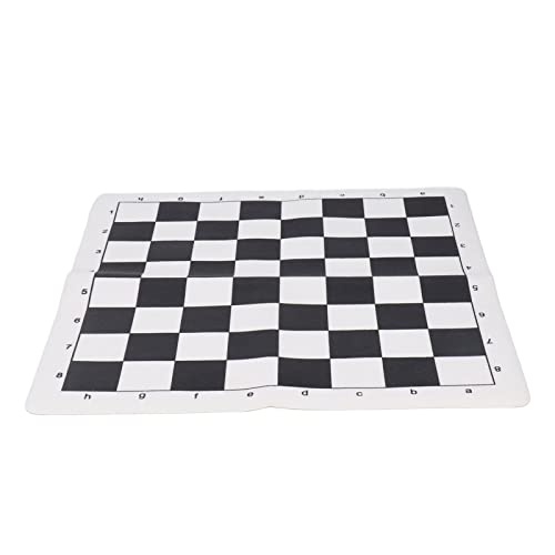 Yuecoom Internationales Schachbrett, 35 X 35 cm, PU-Leder, Tragbar, Zusammenklappbar, Schachbrett-Set, Aufrollbare Turniermatte Für Puzzle-Schachspiele von Yuecoom