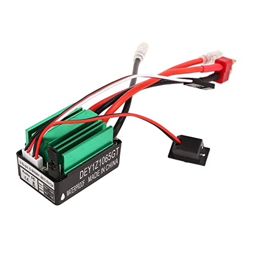 Yuecoom RC Brushed ESC, 65 A Wasserdichtes RC Crawler Schiffsmodell ESC Electric Speed Controller T Plug Brushed ESC Ersatzteil RC Waterproof ESC RC Fahrtenregler Yuecoom RC Brushed ESC, 65 A Wasserdichtes RC Crawler Schiffsmodell ESC Electric Speed Controller T Plug Brushed ESC Ersatzteil RC Waterproof ESC RC Fahrtenregler von Yuecoom