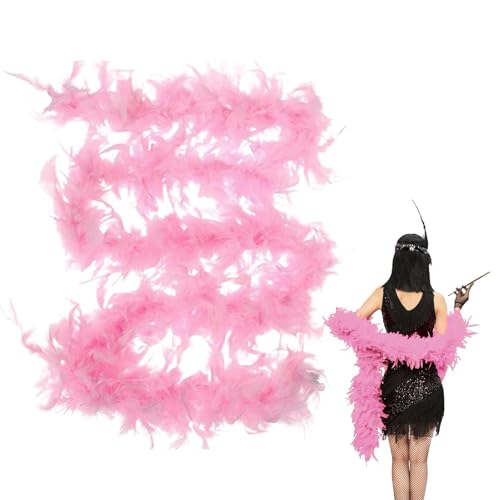 Federboa, Mehrfarbige Künstliche Federboa, Feather Boas Dekorieren Kostümzubehör, 2 Meter Lange Federboa Für Frauen, Kostüme Für Junggesellinnenabschiede, Karneval, Mottoparty von Yuemeuy