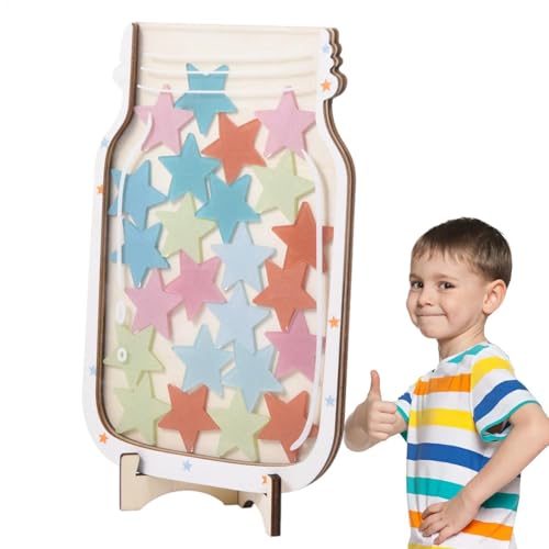 Yuemeuy Belohnungsgläser für Kinder, Star Jar Reward - Stern- und Dinosaurier-Pinnwand-Diagramm,25 Stück lustige und motivierende Verhaltenstabelle, Belohnungsglas für und Mädchen Yuemeuy Belohnungsgläser für Kinder, Star Jar Reward - Stern- und Dinosaurier-Pinnwand-Diagramm,25 Stück lustige und motivierende Verhaltenstabelle, Belohnungsglas für und Mädchen von Yuemeuy