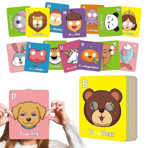 Yuemeuy Tierkarten - Karten Für Kinder Von 3 5 Jahren | Interaktives Spiel für Kindergarten, Vorschule, Homeschooling, Reisen, Autofahrten, Weihnachten von Yuemeuy