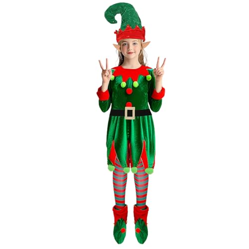 Yuemeuy Weihnachtskostüm | Weihnachtsmann Kostüm - Cosplay Anzug Kleidung für Frauen Männer Kinder Jugendliche Fasching Karneval Party Fotostudio von Yuemeuy