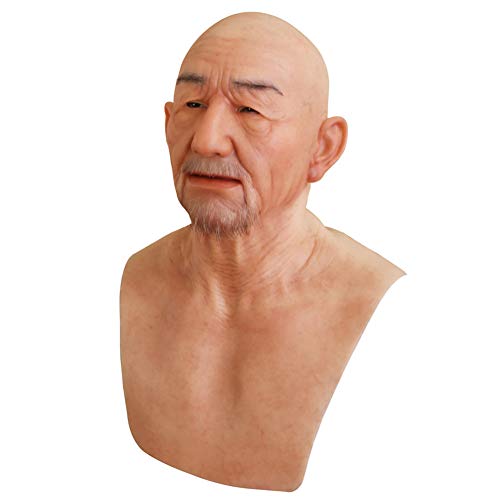 Yuewen William Old Man Mask von Handmade für Halloween Cosplay Masquerade Party Crossdressing (#2) von Yuewen