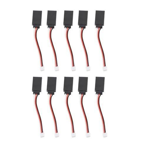 Yuezhongoo 10 Stück 3-poliges Servo-Verlängerungskabel, Stecker auf Buchse, Servo-Konvertierungskabel für RC-Modellautos Yuezhongoo 10 Stück 3-poliges Servo-Verlängerungskabel, Stecker auf Buchse, Servo-Konvertierungskabel für RC-Modellautos von Yuezhongoo