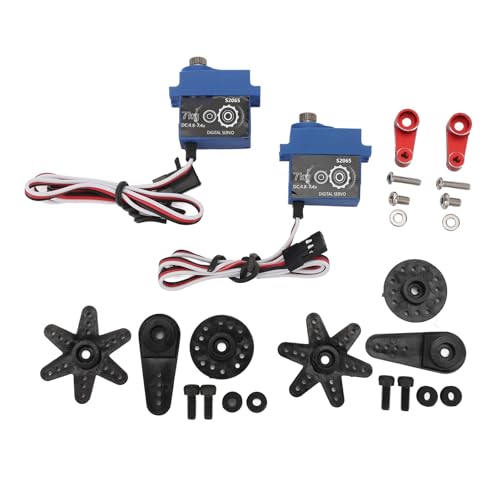 Yuezhongoo 2 Stück 7 kg 2065 RC-Servo, wasserdicht, geräuscharm, Getriebeservo für SCX10 III 4,8-7,4 V Yuezhongoo 2 Stück 7 kg 2065 RC-Servo, wasserdicht, geräuscharm, Getriebeservo für SCX10 III 4,8-7,4 V von Yuezhongoo