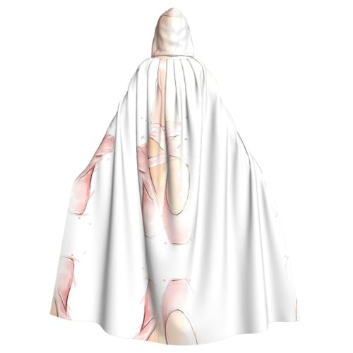 Yugtaee Ballettschuhe, bedruckt, Halloween, Erwachsene, mit Kapuze, Umhang für Rollenspiele, Bühnenkostüme, Partys, pflegeleicht Yugtaee Ballettschuhe, bedruckt, Halloween, Erwachsene, mit Kapuze, Umhang für Rollenspiele, Bühnenkostüme, Partys, pflegeleicht von Yugtaee