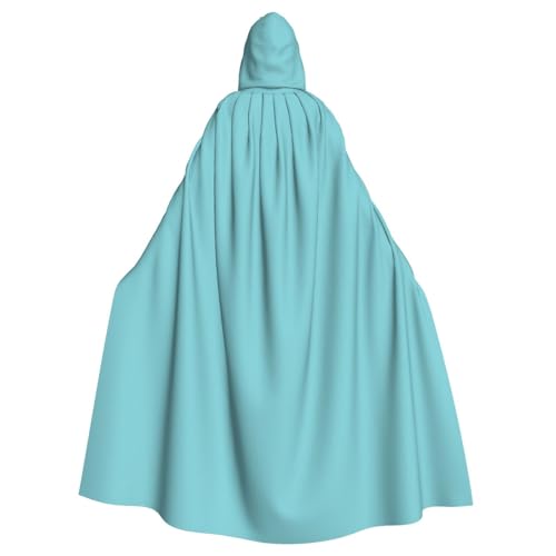 Yugtaee Blauer bedruckter Halloween-Umhang mit Kapuze für Erwachsene, für Rollenspiele, Bühnenkostüme, Partys, pflegeleicht Yugtaee Blauer bedruckter Halloween-Umhang mit Kapuze für Erwachsene, für Rollenspiele, Bühnenkostüme, Partys, pflegeleicht von Yugtaee