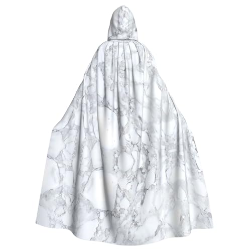 Yugtaee Hellschwarzer Marmor-bedruckter Halloween-Umhang mit Kapuze für Erwachsene, für Rollenspiele, Bühnenkostüme, Partys, pflegeleicht Yugtaee Hellschwarzer Marmor-bedruckter Halloween-Umhang mit Kapuze für Erwachsene, für Rollenspiele, Bühnenkostüme, Partys, pflegeleicht von Yugtaee