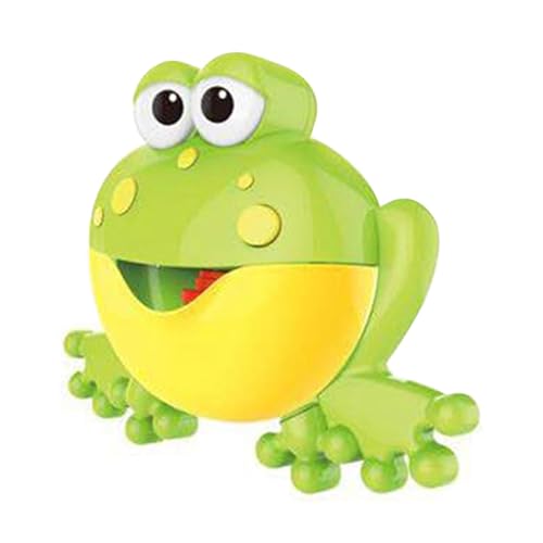 Automatischer Bubble Maker, Badblasenmaschine, Frosch Bubble Machine mit Musik, Batteriewertiges Spielzeug, Tierbadvorräte für Zuhause, Badezimmer, Versammlung von Yugugomo
