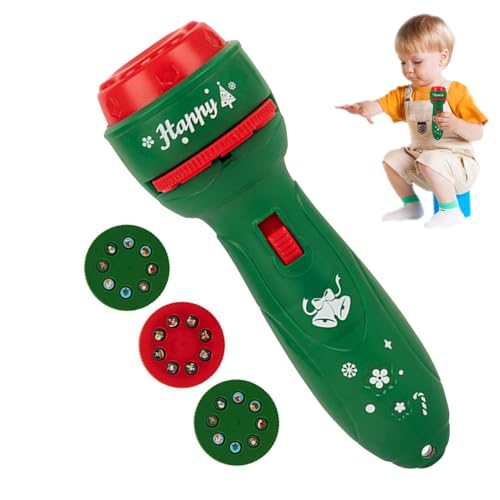 Weihnachtstaschenlampen, Taschenlampen-Weihnachtsprojektor - Weihnachts-Taschenlampenprojektor - Handheld-Taschenlampenprojektor mit 24 Mustern, weihnachtliches Dia-Taschenlampenspielzeug für Weihnach Weihnachtstaschenlampen, Taschenlampen-Weihnachtsprojektor - Weihnachts-Taschenlampenprojektor - Handheld-Taschenlampenprojektor mit 24 Mustern, weihnachtliches Dia-Taschenlampenspielzeug für Weihnach von Yugugomo