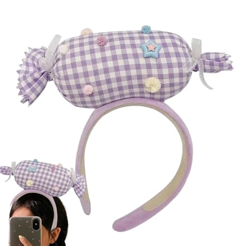 Yugugomo Haarreif Für Mädchen - 3D Süßigkeiten Haarband Accessoires Für Damen,Bequemes Kopfband Haar Kostüm Outfit Für Halloween Geburtstag Freundin Modeparty Anlass von Yugugomo