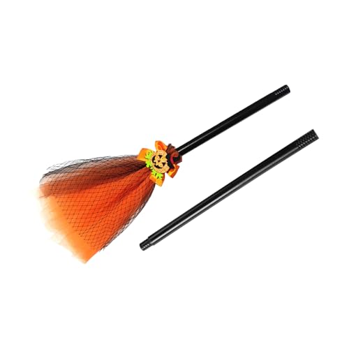 Yugugomo Kinder Hexen Besen, Hexenkostüm Spielzeug Besen für Mädchen, Karnevalszubehör Rollenspiel Spielzeug Für Kindergeburtstage Verkleidung Kindertheater von Yugugomo