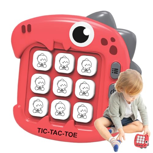 Yugugomo Pädagogisches Spiel, Elektronisches mit Dinosaurier-Design, ABS, 5 Schwierigkeitsstufen, farbige Optionen, für Familienabende, Schulunterricht, Reisen, logisches Denken trainieren.​ von Yugugomo
