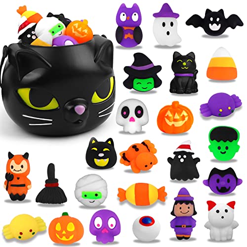 YUJUN Halloween Kessel mit 24 Quetschspielzeugen YUJUN Halloween Kessel mit 24 Quetschspielzeugen von Yujun