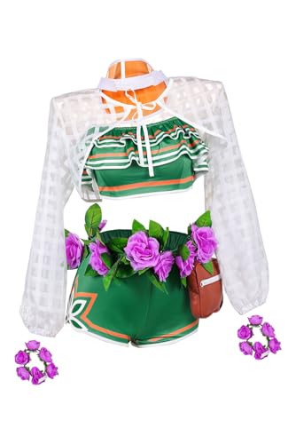 Yulefly Eichhörnchen Kostüm Damen Superhero Squirrel Doreen Cosplay Costume Badeanzug Halloween Karneval S von Yulefly
