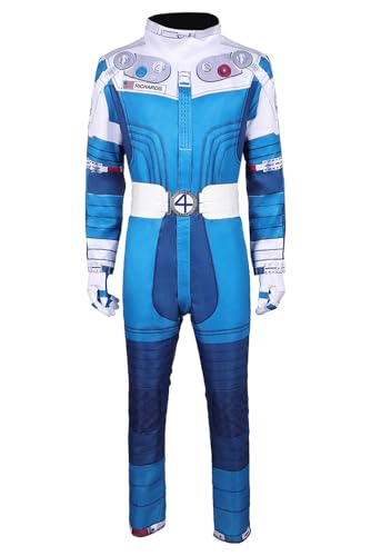 Yulefly Fantastisches Kostüm Fackel Kostüm Overall Superheld Cosplay Kampfanzug Halloween Karneval M von Yulefly