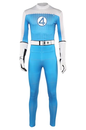 Yulefly Fantastisches Kostüm Taschenlampe Cosplay Jonathan Storm Overall Superhelden Kampfanzug Halloween Karneval XXL von Yulefly