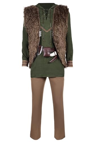 Yulefly Hiccup Kostüm Herren Drachenzähmer Cosplay Costume Set Ohnezahn Halloween Karneval-XXL Yulefly Hiccup Kostüm Herren Drachenzähmer Cosplay Costume Set Ohnezahn Halloween Karneval-XXL von Yulefly